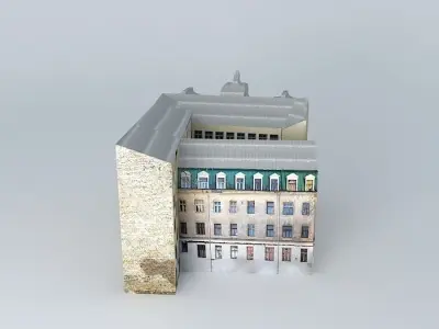 Riga Cesu street 43 Free 3D model