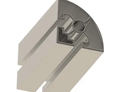 Premium Half Round Profile 3D print model