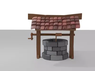 Low poly Well Low-poly 3D model purchase