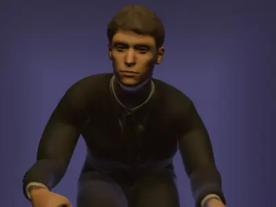 Fully Rigged Male Character 3D model