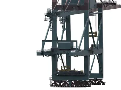 Container Quay Crane 3D model