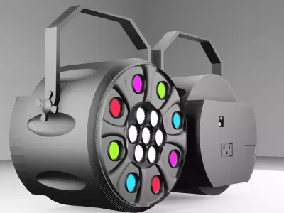 STAGE LIGHT COLOR 3D MODEL 3D model