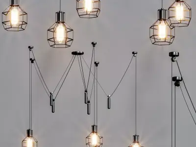 Modern Pendant Lighting 3D model