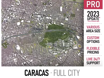 Caracas Low-poly 3D model