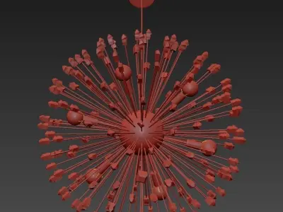 RAY QUARTZ PENDANT LIGHT 3D model