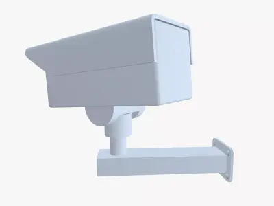 Security Camera Low-poly 3D model