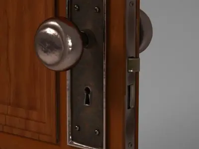 Paneled Door 3D model
