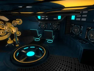 Sci Fi Room 3D model 20
