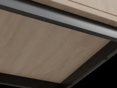 Light Wood Sideboard 3D model