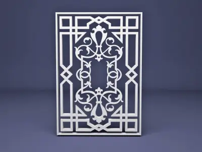 Islamic Ornamental Wrought pattern 3D model