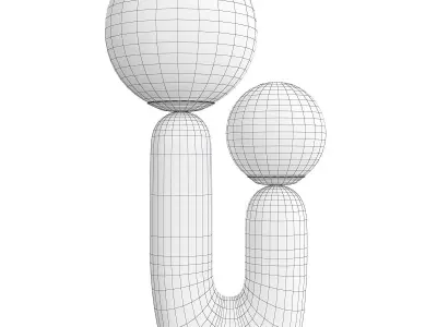 Oo TABLE LAMP Low-poly 3D model