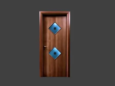 door  12 different doors Low-poly 3D model