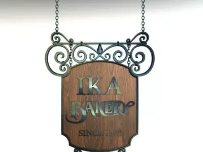 Vintage Signage 004 3D model