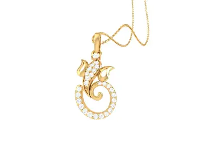 Spiritual Ganesha Pendant 3D print model purchase