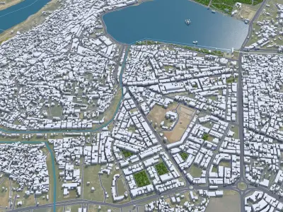 Kota Rajasthan India 20km Low-poly 3D model