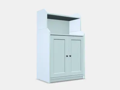 HAUGA Cabinet with 2 doors 1 Low-poly 3D model