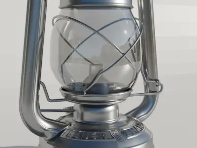 Rusty Storm Lantern 3D model 3D model