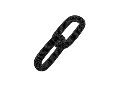 Chain Link Icon v1 004 Low-poly 3D model