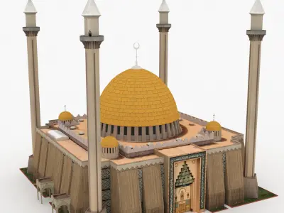 Abuja National Mosque 3D model