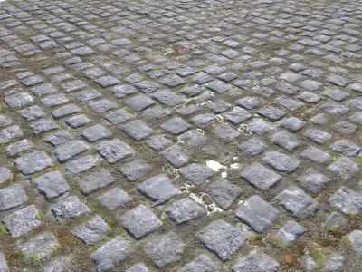 Cobblestone Road 9 PBR Texture