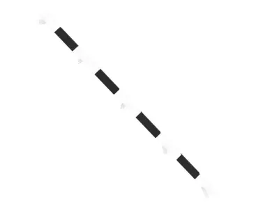 Crash Barrier Safety Fence 3D model