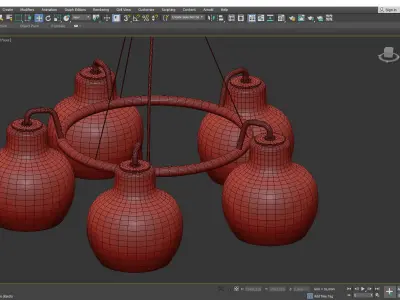 Chandelier for Louis Poulsen Low-poly 3D model