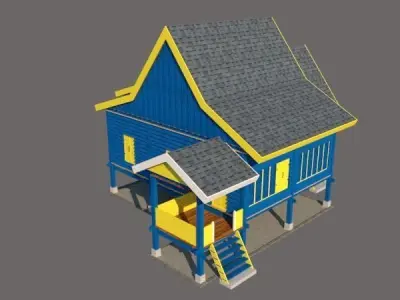 RUMAH TRADISIONAL MELAYU PULAU PINANG PULAU MUTIARA Free 3D print model