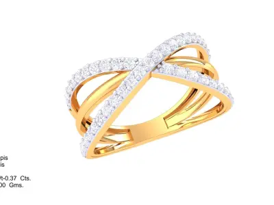  Women Ring MTL 3dm STL OBJ FBX Details 3D print model 50