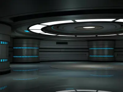 Sci Fi Room 3D model 61