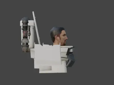 jetpack toilet final 3D model