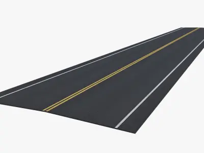 Road Pack Rigged Low-poly 3D model