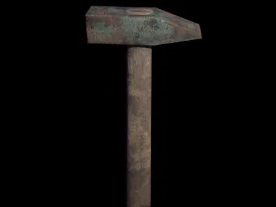 Old Hammer - Game Ready - RC Low-poly 3D model