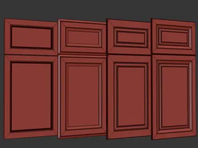 Cabinet Doors Collection 02 3D model