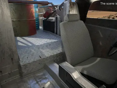  Post-Apocalyptic War Truck With Barrels 