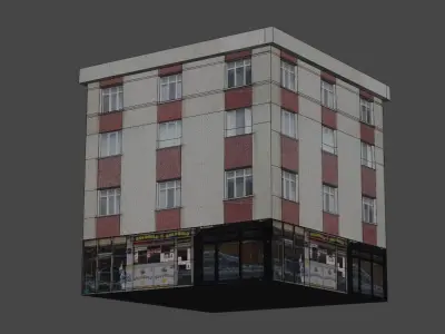 Architectural Building-6 Free low-poly 3D model purchase