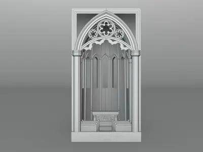Cathedral Book Nook 3D print model