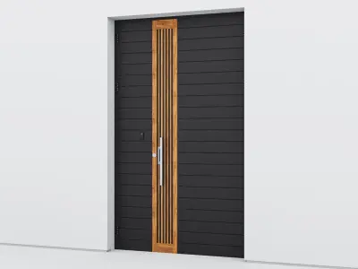 Aluminium door 77 3D model
