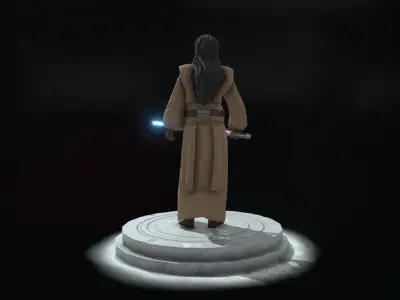 Star Wars Jedi - Agen Kolar Low-poly 3D model