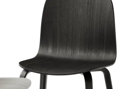 Visu Chair Wood Base by Muuto 3D model