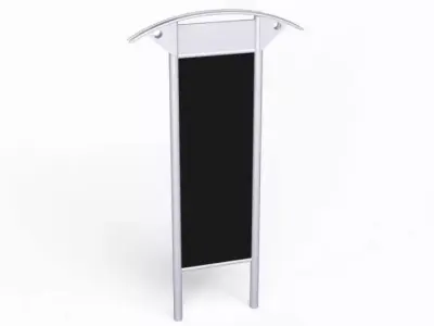 Modern Street Blackboard 3D model