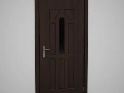 CGAxis Door 3D model 17