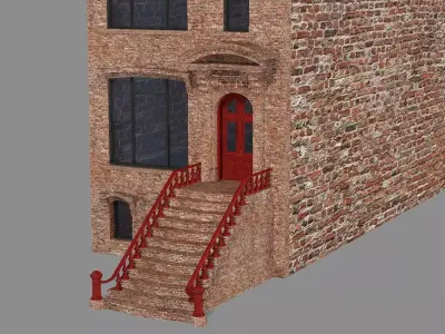 New York Modern City Building V1 3D Model Low-poly 3D model