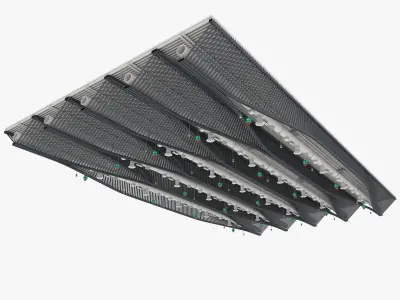 Ceiling Ventilation Pipes 11 3D model