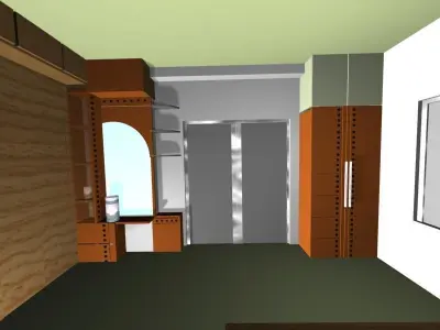 Living Room Decoration 03 Low-poly 3D model