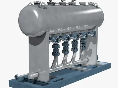 Metal Storage Industrial Equipment 3D model