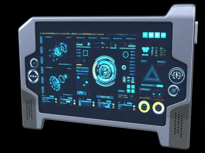 Sci-fi Touch Pad 3 3D model