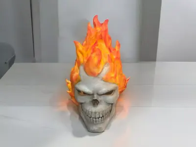 Ghost raider mask  Halloween  3D model