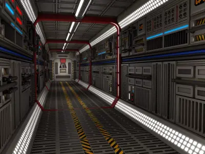 Sci Fi Interior 3D model