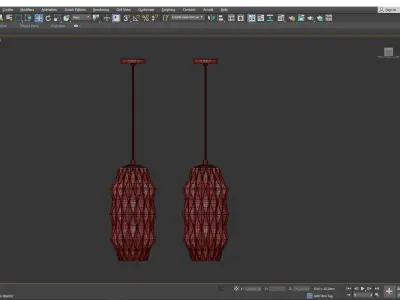 Mimo Faceted Pendant Light Low-poly 3D model