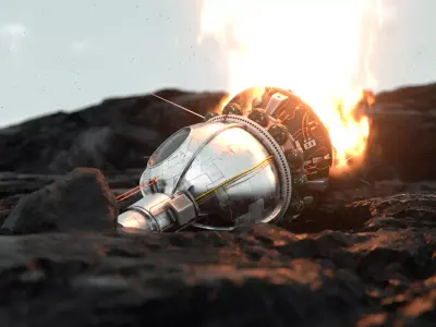 Space probe  satelite  3D model